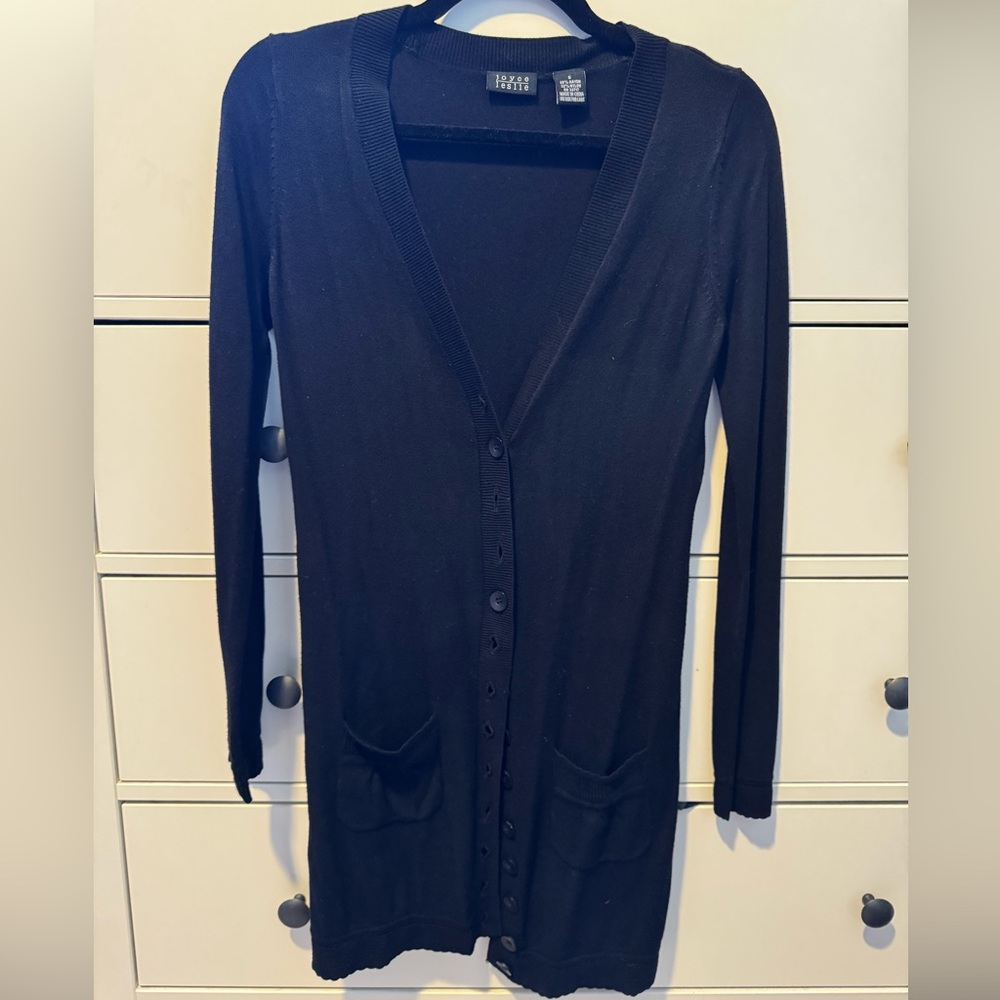 🌿3 for $25!! Bundle and Save🌿
[Joyce Leslie] Black Long Cardigan